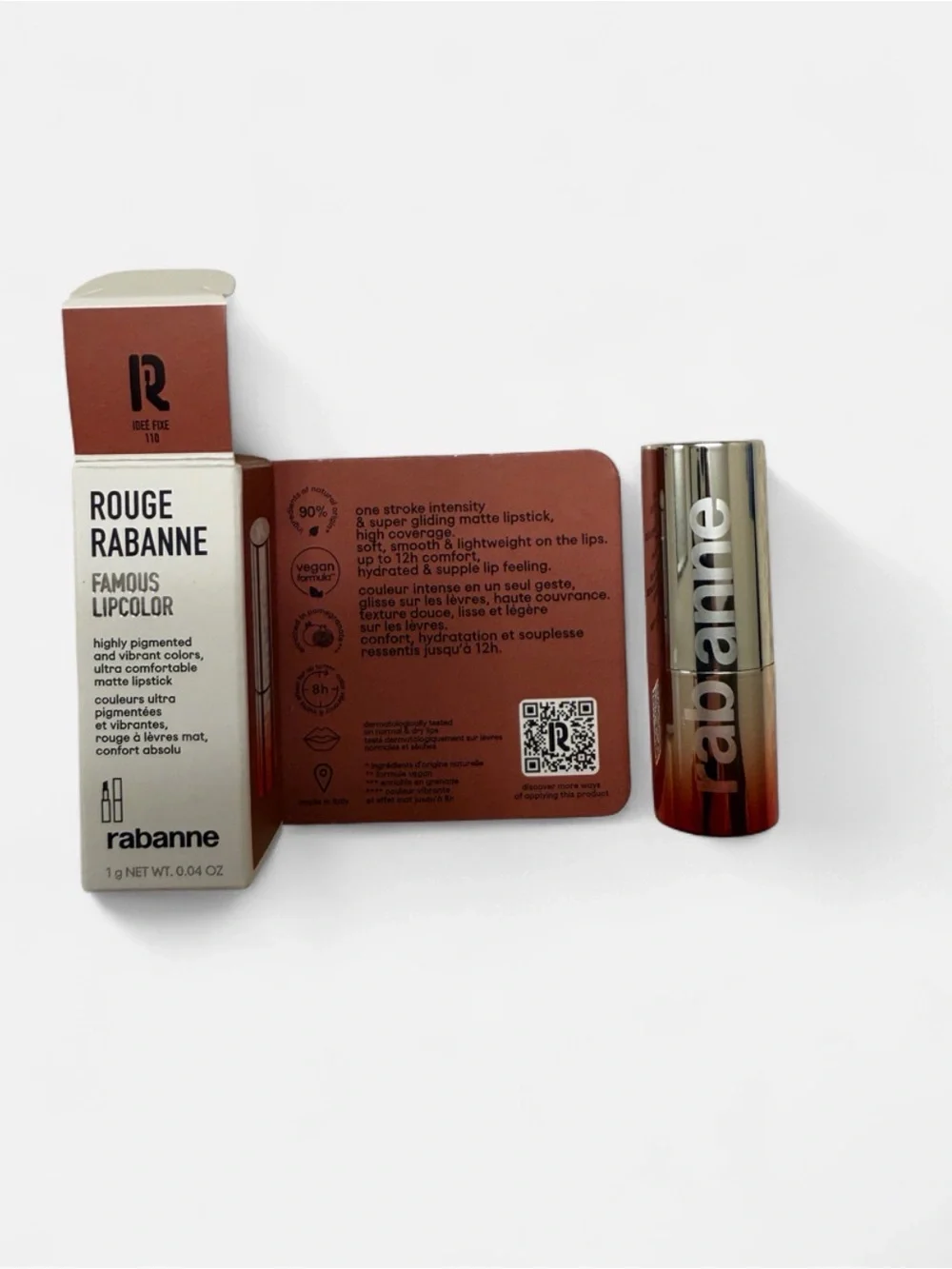 Rabanne Famous Lipcolor Matte 110 Idée Fixe 1g Travel Size NEW